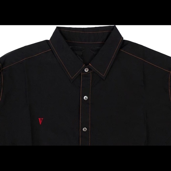 Brand New Vlone black button up long sleeve shirt Authentic from Bari - Picture 3 of 3
